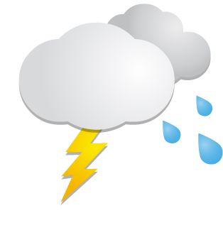 Ciel variable et faible risque d'orages